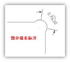 弧长标注示例2 弧长标注示例2