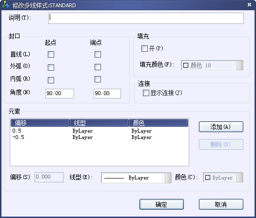 修改多线样式