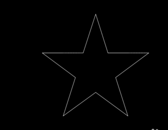 怎么用CAD画星星 怎么用CAD画星星
