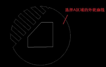 创建A区域面域 创建A区域面域