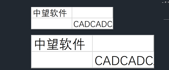 字高对比 字高对比