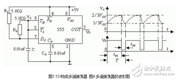 555 定时器的工作模式与四种典型应用电路