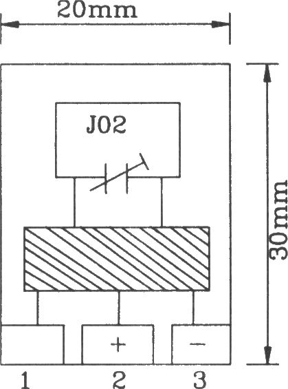 《由F03/J02B构成的遥控编码发射、解码接收电路图》相关图片 由F03/J02B构成的遥控编码发射、解码接收电路图